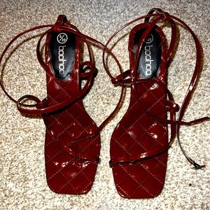 Boohoo stappy sandal - brown